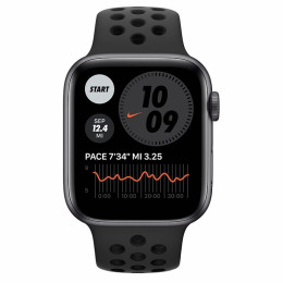 Apple Watch S6 44mm Space Gray Aluminum Case / Black NIKE Sport Band