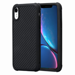 Чехол iPhone XR Pitaka MagEZ Case Pro (Противоударный) Черно-Серый (в полоску)/Кевлар (арамид)
