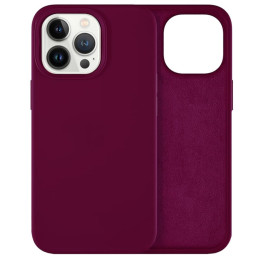 Чехол iPhone 13 Pro Max Silicone Case No Logo Bordo
