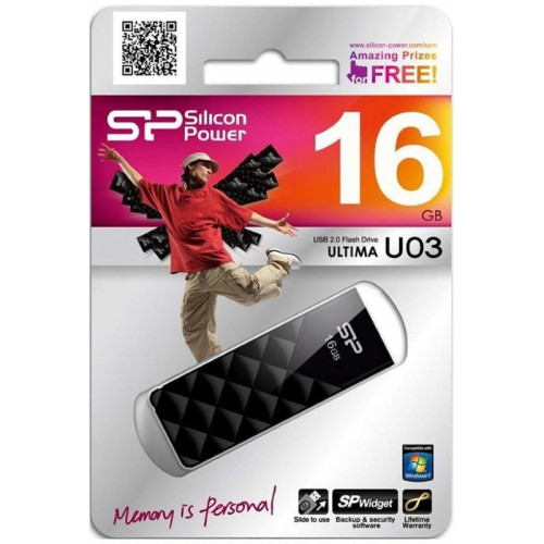 USB Накопитель Silicon Power Blaze B20 16GB Black в рассрочку без первоначального взноса и переплат