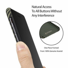 Чехол iPhone 7/8 Plus Pitaka MagEZ Case Черно-Зеленый (в полоску)/Кевлар (арамид)