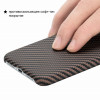 Чехол iPhone XR Pitaka MagEZ Case Черно-Коричневый(в полоску)/Кевлар (арамид) в рассрочку без первоначального взноса и переплат