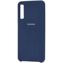 Чехол Samsung A7 (2018) Silicone Cover Blue