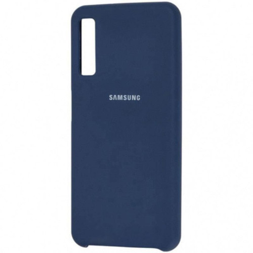 Чехол Samsung A7 (2018) Silicone Cover Blue в рассрочку без первоначального взноса и переплат