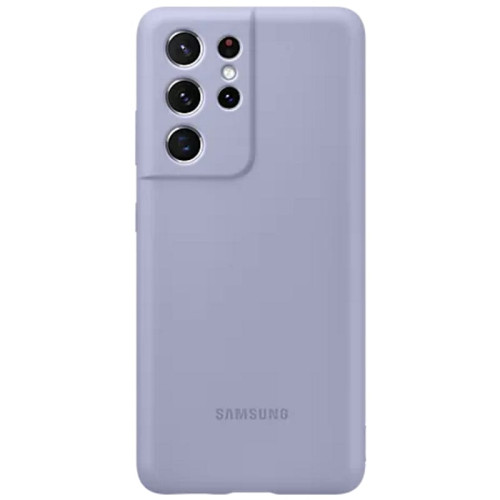Чехол-накладка Samsung Galaxy S21 Ultra Silicone Cover Violet в рассрочку без первоначального взноса и переплат