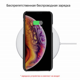 Чехол iPhone XS Max Pitaka MagEZ Case Черно-Серый (шахматное плетение)/Кевлар (арамид)