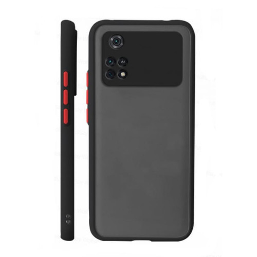 Чехол Poco M4 Pro 4G Silicone Plastic Mate Black в рассрочку без первоначального взноса и переплат