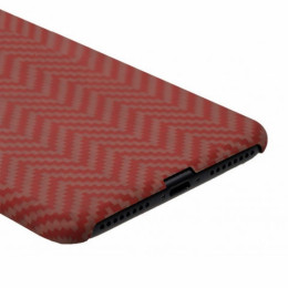 Чехол iPhone 7/8 Plus Pitaka MagEZ Case Красно-Оранжевый (в полоску)/Кевлар (арамид)