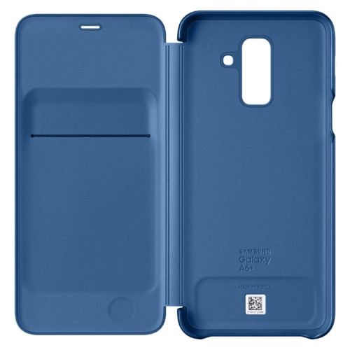 Чехол Samsung Galaxy A6 Plus Wallet Cover Blue в рассрочку без первоначального взноса и переплат