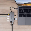 Адаптер Hyper Drive Type-C 8 in 1 Slim Gray в рассрочку без первоначального взноса и переплат