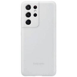 Чехол-накладка Samsung Galaxy S21 Ultra Silicone Cover Light Grey