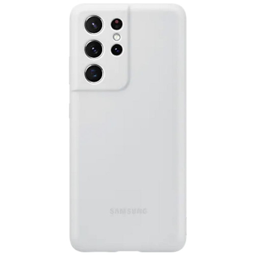 Чехол-накладка Samsung Galaxy S21 Ultra Silicone Cover Light Grey в рассрочку без первоначального взноса и переплат