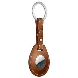 Брелок AirTag Hermès с кольцом для ключей Fauve