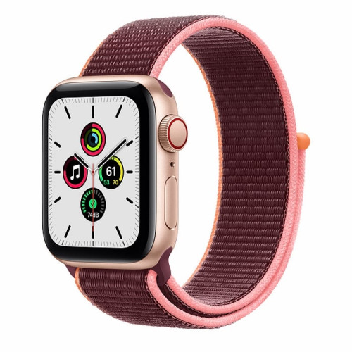 Apple Watch SE 40mm (Cellular) Gold Aluminum Case / Plum Sport Loop в рассрочку без первоначального взноса и переплат