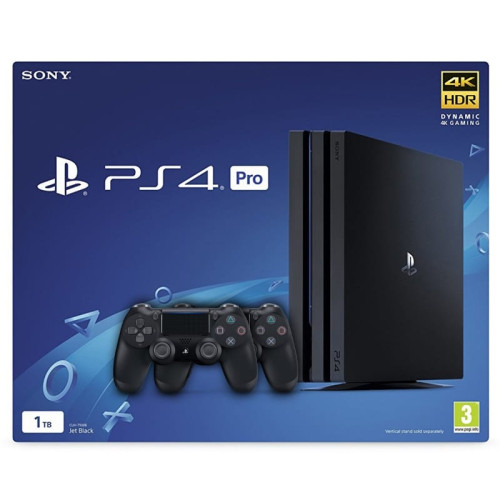 Sony PlayStation 4 Pro Black 1Tб + второй DualShock 4 в рассрочку без первоначального взноса и переплат