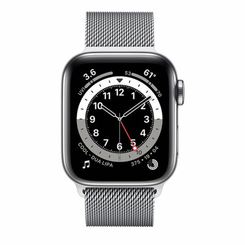 Apple Watch S6 40mm (Cellular) Silver Stainless Steel Case / Silver Milanese Loop в рассрочку без первоначального взноса и переплат