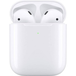 Наушники Apple AirPods в футляре с возможностью беспроводной зарядки (белый)