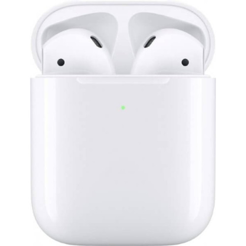 Наушники Apple AirPods в футляре с возможностью беспроводной зарядки (белый) в рассрочку без первоначального взноса и переплат