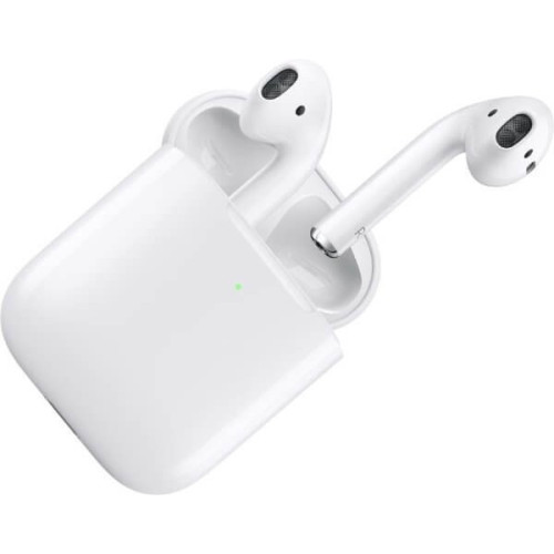Наушники Apple AirPods в футляре с возможностью беспроводной зарядки (белый) в рассрочку без первоначального взноса и переплат