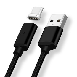 Кабель magnetic charging Type-C - USB (черный)