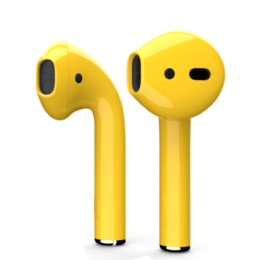 Беспроводные наушники Apple AirPods 2 жёлтый глянец