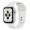 Apple Watch SE 40mm Silver Aluminum Case / White Sport Band в рассрочку