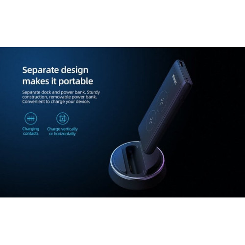 Внешний аккумулятор Nillkin PowerMount NKA08 с беспроводной зарядкой 10000 мАч в рассрочку без первоначального взноса и переплат