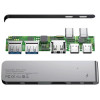 USB-концентратор Baseus Thunderbolt C+ Dual Type-C to USB3.0/HDMI/Type-C (CAHUB-B0G) для MacBook Pro в рассрочку без первоначального взноса и переплат