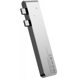USB-концентратор Baseus Thunderbolt C+ Dual Type-C to USB3.0/HDMI/Type-C (CAHUB-B0G) для MacBook Pro