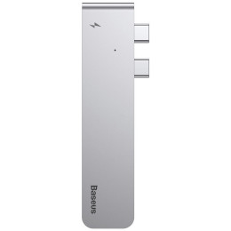USB-концентратор Baseus Thunderbolt C+ Dual Type-C to USB3.0/HDMI/Type-C (CAHUB-B0G) для MacBook Pro
