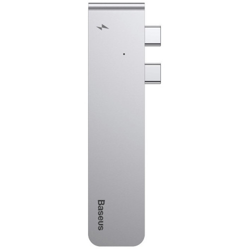 USB-концентратор Baseus Thunderbolt C+ Dual Type-C to USB3.0/HDMI/Type-C (CAHUB-B0G) для MacBook Pro в рассрочку без первоначального взноса и переплат
