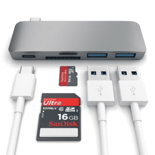 USB-хаб Satechi Combo Hub 3 in 1 USB Type-C B019PHF9W2 в рассрочку без первоначального взноса и переплат