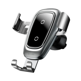 Беспроводная зарядка-автодержатель Baseus Metal Wireless Charger Gravity Car Mount