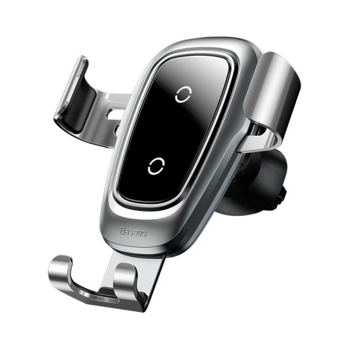 Беспроводная зарядка-автодержатель Baseus Metal Wireless Charger Gravity Car Mount в рассрочку без первоначального взноса и переплат