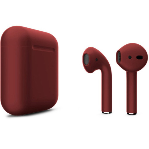 Беспроводные наушники Apple AirPods 2 бордовый матовый в рассрочку без первоначального взноса и переплат