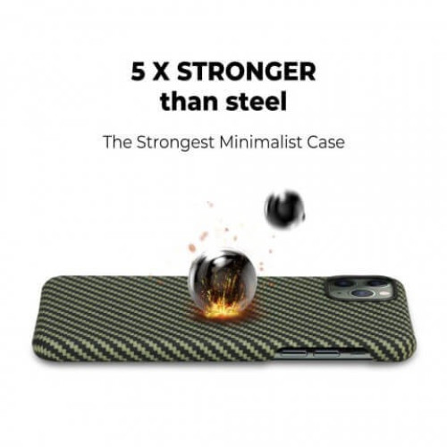Чехол Pitaka для Apple iPhone 11 Pro Max черно-зеленый в рассрочку без первоначального взноса и переплат