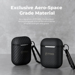 Чехол для AirPods 1/2 Pitaka Air Pal Mini