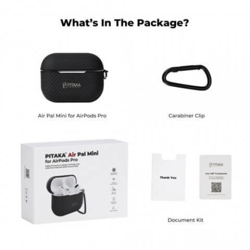 Чехол для AirPods Pro Pitaka Air Pal Mini в рассрочку без первоначального взноса и переплат