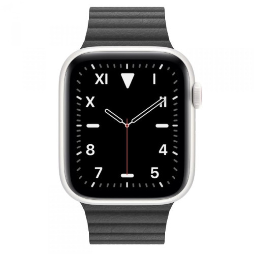 Apple Watch S5 44mm (Cellular) White Ceramic Case / Black Leather Loop в рассрочку без первоначального взноса и переплат