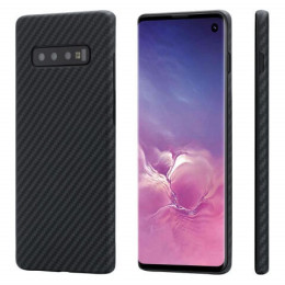 Чехол для Samsung Galaxy S10 plus MagEZ Case Pitaka черно-серый в полоску