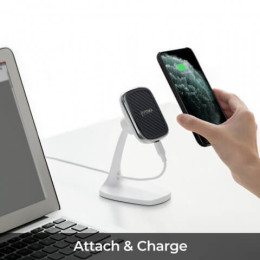 Зарядное устройство для Samsung Galaxy S10 от MagEZ Pitaka Mount Qi desktop белый