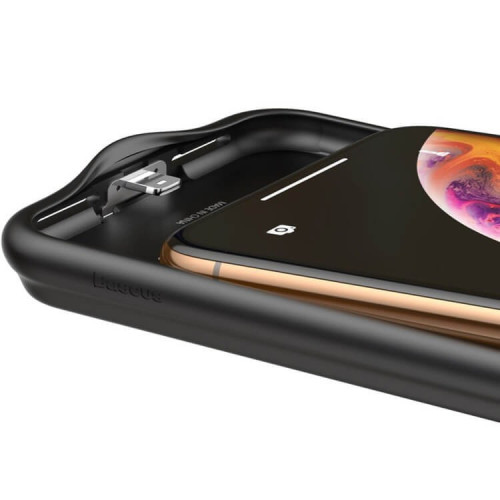 Чехол-аккумулятор Baseus для iPhone XS MaxLiqui Silicone Smart Power черный в рассрочку без первоначального взноса и переплат