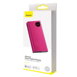 Аккумулятор Baseus Adaman Metal Digital Display Quick Charge Power Bank (красный)
