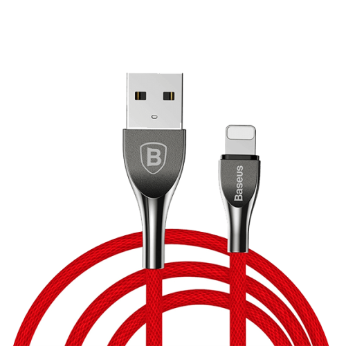 Кабель USB Baseus Mageweave Zinc Alloy Cable lightning 2A 1 м (красный) в рассрочку без первоначального взноса и переплат