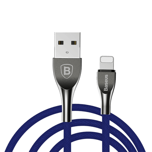 Кабель USB Baseus Mageweave Zinc Alloy Cable lightning 2 A 1 м (синий) в рассрочку без первоначального взноса и переплат