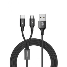 Кабель Baseus Rapid Series 2 in 1 для Type-C + micro 1,2 м