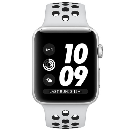 Apple Watch S3 Nike+ 42 mm - Silver Aluminum / Black Nike Sport Band в рассрочку без первоначального взноса и переплат