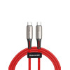 Кабель Baseus Water Drop-shaped Lamp Type-C PD2.0 60W Cable 20V 1м красный