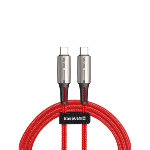 Кабель Baseus Water Drop-shaped Lamp Type-C PD2.0 60W Cable 20V 1м красный в рассрочку без первоначального взноса и переплат