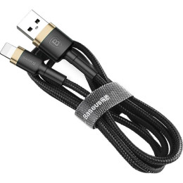 Кабель Baseus Kevlar Lightning Cable 1 м (золотисто-чёрный)